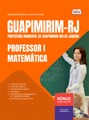 Apostila Prefeitura de Guapimirim-RJ 2026 - Professor I - Matemática