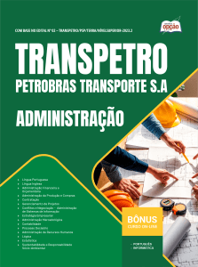 Apostila Transpetro 2026 em PDF - Profissional Transpetro de Nível Superior - Júnior - Ênfase 1: Administração