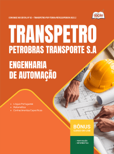 Apostila Transpetro 2026 - Profissional Transpetro de Nível Superior - Júnior - Ênfase 17: Engenharia de Automação
