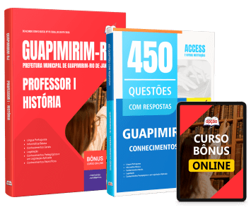 Combo Prefeitura de Guapimirim-RJ 2026 - Professor I - História