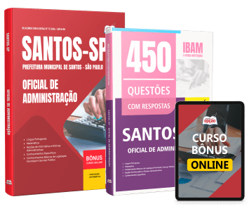 Combo Prefeitura de Santos - SP 2026 - Oficial de Administração