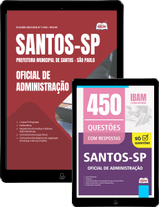Combo Prefeitura de Santos - SP 2026 - Oficial de Administração