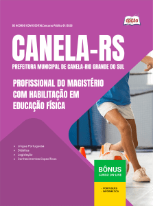 Apostila Prefeitura de Canela-RS em PDF 2026 - Profissional do Magistério com Habilitação em Educação Física