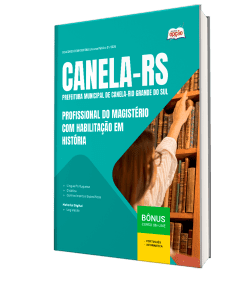 Apostila Prefeitura de Canela-RS 2026 - Profissional do Magistério com Habilitação em História