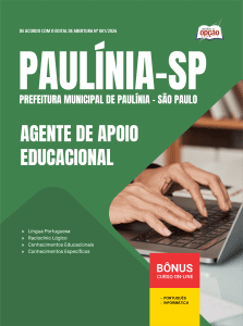 Apostila Prefeitura de Paulínia - SP 2026 - Agente de Apoio Educacional