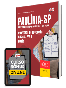 Apostila Prefeitura de Paulínia - SP 2026 - Professor de Educação Básica - PEB II - Inglês
