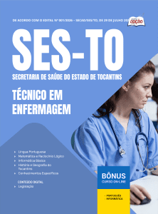 Apostila SES-TO 2026 - Técnico em Enfermagem