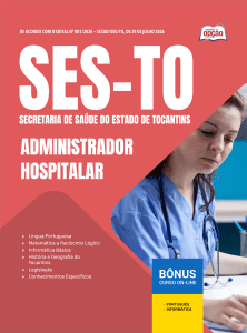 Apostila SES-TO 2026 - Administrador Hospitalar