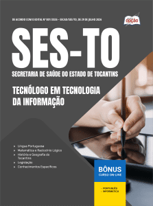 Apostila SES-TO em PDF 2026 - Tecnólogo em Tecnologia da Informação