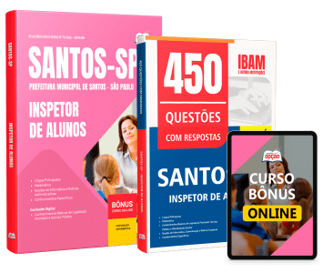 Combo Prefeitura de Santos - SP 2026 - Inspetor de Alunos