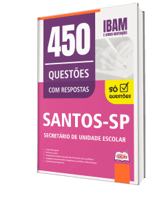 Combo Prefeitura de Santos - SP 2026 - Secretário de Unidade Escolar