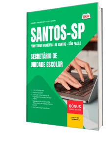 Combo Prefeitura de Santos - SP 2026 - Secretário de Unidade Escolar