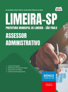 Apostila Prefeitura de Limeira - SP 2026 - Assessor Administrativo