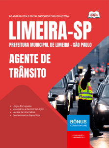 Apostila Prefeitura de Limeira em PDF - SP 2026 - Agente de Trânsito