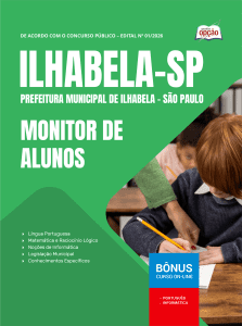 Apostila Prefeitura de Ilhabela em PDF - SP 2026 - Monitor de Alunos