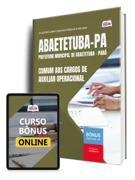 Capa Apostila Prefeitura de Abaetetuba PA 2026 - Comum aos Cargos de Auxiliar Operacional