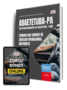 Apostila Prefeitura de Abaetetuba PA 2026 - Comum aos Cargos de Auxiliar Operacional - Motorista