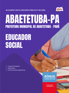 Apostila Prefeitura de Abaetetuba PA 2026 - Educador Social