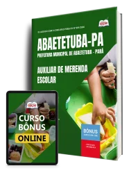 Capa Apostila Prefeitura de Abaetetuba PA 2026 - Auxiliar de Merenda Escolar