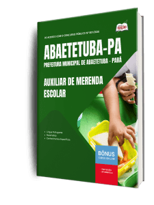 Apostila Prefeitura de Abaetetuba PA 2026 - Auxiliar de Merenda Escolar
