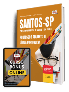 Apostila Prefeitura de Santos - SP 2026 - Professor Adjunto II - Língua Portuguesa