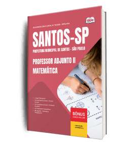 Apostila Prefeitura de Santos - SP 2026 - Professor Adjunto II - Matemática