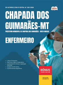 Apostila Prefeitura de Chapada dos Guimarães-MT 2026 - Enfermeiro