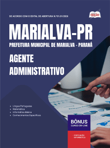 Apostila Prefeitura de Marialva-PR 2026 - Agente Administrativo