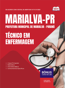Apostila Prefeitura de Marialva-PR 2026 - Técnico em Enfermagem