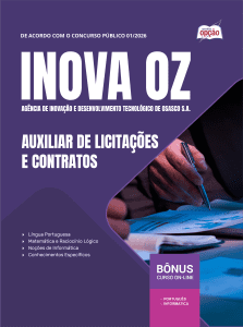 Apostila INOVA OZ 2026 - Auxiliar de Licitações e Contratos