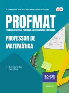 Apostila PROFMAT 2026 - Professor de Matemática