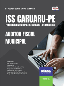 Apostila Prefeitura de Caruaru - PE 2026 - Auditor Fiscal Municipal