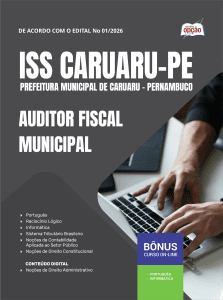 Apostila Prefeitura de Caruaru - PE 2026 - Auditor Fiscal Municipal
