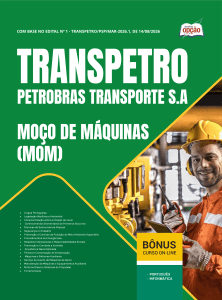 Apostila Transpetro em PDF 2026 - Moço de Máquinas (MOM)