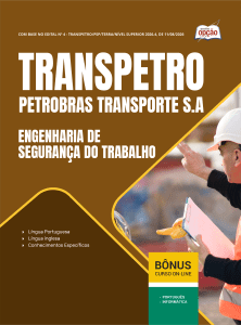 Apostila Transpetro 2026 em PDF - Engenharia de Segurança do Trabalho
