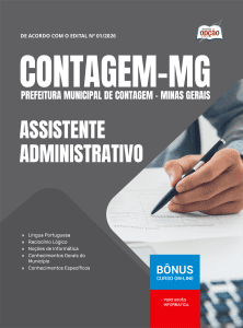 Apostila Prefeitura de Contagem - MG 2026 - Assistente Administrativo