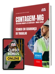 Capa Apostila Prefeitura de Contagem - MG 2026 - Técnico em Segurança do Trabalho