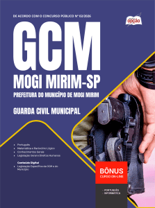 Apostila Prefeitura de Mogi Mirim-SP 2026 - Guarda Civil Municipal