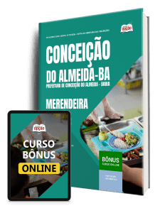 Apostila Prefeitura de Conceição do Almeida-BA 2026 - Merendeira