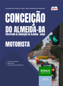 Apostila Prefeitura de Conceição do Almeida-BA 2026 - Motorista