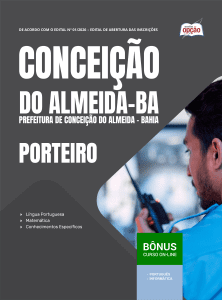 Apostila Prefeitura de Conceição do Almeida-BA 2026 - Porteiro