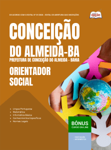 Apostila Prefeitura de Conceição do Almeida-BA 2026 - Orientador Social