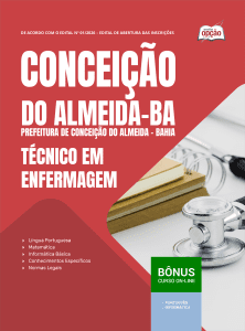 Apostila Prefeitura de Conceição do Almeida-BA 2026 - Técnico em Enfermagem