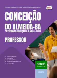 Apostila Prefeitura de Conceição do Almeida-BA 2026 - Professor