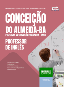 Apostila Prefeitura de Conceição do Almeida-BA 2026 - Professor de Inglês
