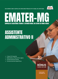 Apostila EMATER-MG 2026 - Assistente Administrativo II