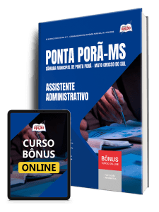 Apostila Câmara de Ponta Porã-MS 2026 - Assistente Administrativo