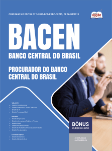 Apostila BACEN 2026 - Procurador do Banco Central do Brasil