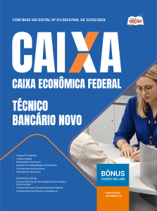 Apostila CAIXA 2026 em PDF - Técnico Bancário Novo