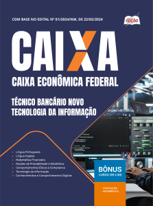 Apostila CAIXA 2026 - Técnico Bancário Novo - Tecnologia da Informação